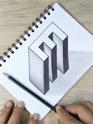 Easy 3D Drawing 🔥 #easydrawing #drawing #howtodraw #draw | drawings