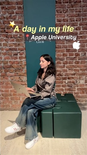 A Day in my life at *Apple University*👩‍💻🍎 #macbookair