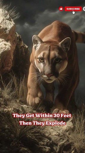 How Mountain Lions Hunt || You'd Never See It Coming #lion #america #wildlife #hunting #animals