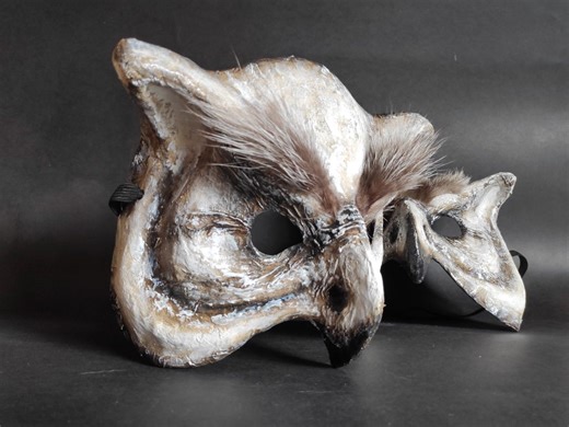 Paper Mache Owl Mask: Masquerade Carnival Mask - Etsy