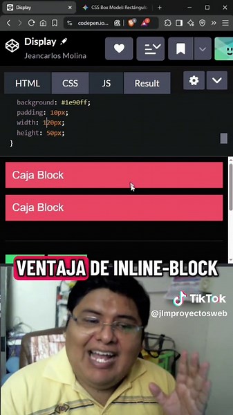 Cómo funciona display Inline #css3 #diseñoweb #programacion #desarrolloweb #jlmproyectosweb