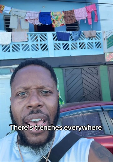 If they hang clothes on the line in your neighborhood, you live in the trenches… #fyp #xyzbca #stkitts #newtown #trenches