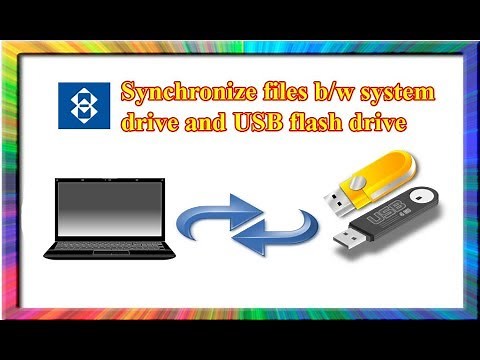 how to synchronize files between PC and USB flash drive