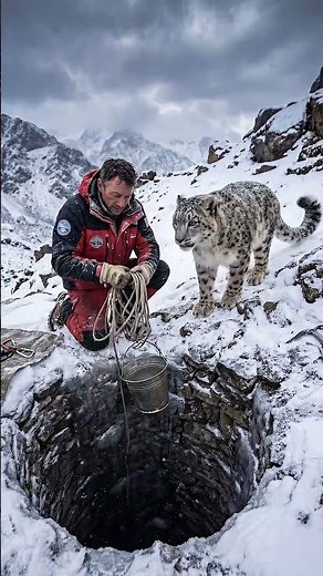 Heart-Stopping Snow Leopard Rescue: A Mother’s Love! 🐆❄️