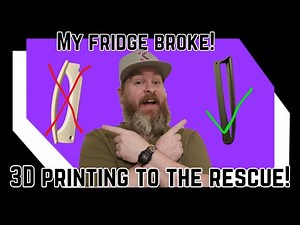 I fixed my fridge with CAD and 3d Printing!