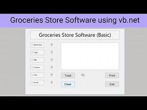 Groceries Store Software | vb.net