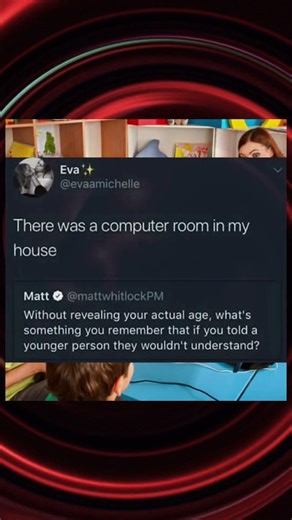 There was a computer room in my house