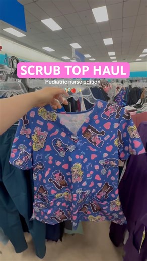 Here’s some cute scrub tops I found from Gabe’s #nurselife #lpn #scrubhaul