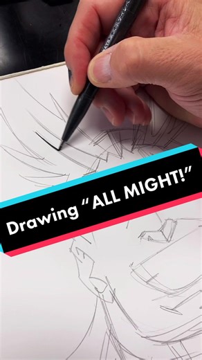 Drawing ALL MIGHT Tutorial | Step-by-Step Guide