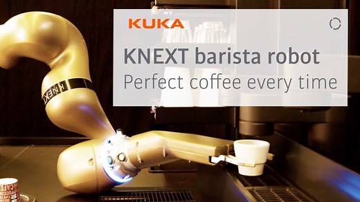 The KNEXT Barista system helps high volume premium coffee providers who want to offer artisan coffee specialities. | KUKA