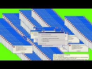 Windows Crash Error Green Screen Template No Copyright