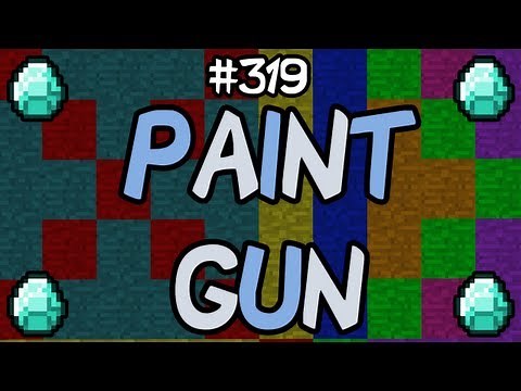 Minecraft Mods - PAINT GUN MOD! SPRAY PAINT THEM BLOCKS! [1.4.2]