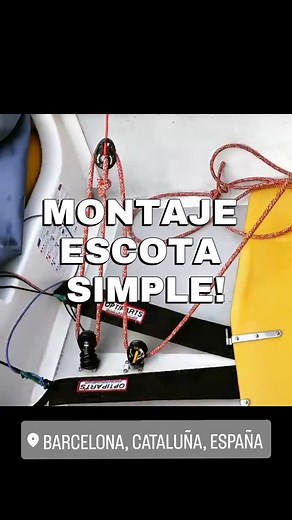 Montaje de escota simple cumpliendo con las normas de clase. #optimist #velaligera #optisailing⛵ #sailingspain #vela #sailing #pasiónpornavegar #sailinglove #sailingstyle #velacatalana #navegacion #navegar #⛵⛵⛵ ¿OS HA PARECIDO UTIL ESTE REEL? | Hugo Nava sailing