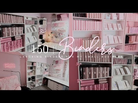 I Ordered 150+ Binders for My Small Business... also packaging cute products 😱