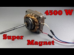 Turn a Fan into a High Power Generator 4500W Free Energy 2022