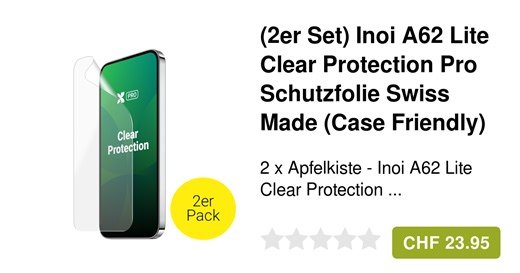 Apfelkiste Pro - (2er Set) HMD Pulse Pro Clear Protection Pro Schutzfolie Swiss Made (Case Friendly)