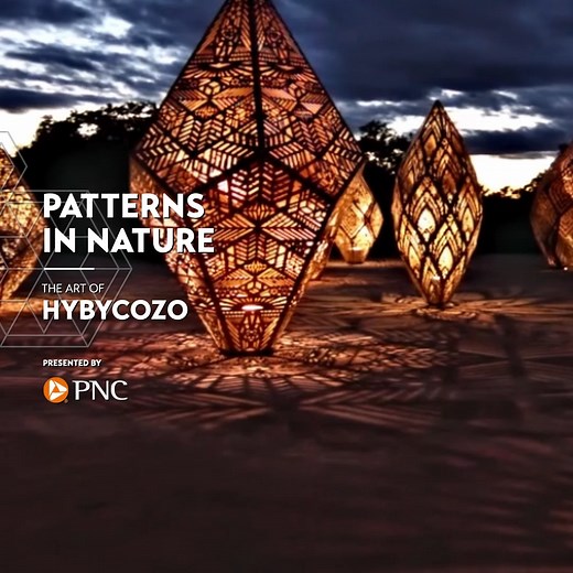 Presented by PNC, “Patterns in Nature: The Art of HYBYCOZO” explores the wondrous patterns of nature through 21 intricately designed and interactive installations located throughout the Garden. Created by artists Serge Beaulieu and Yelena Filipchuk, #HYBYCOZO began in 2014, drawing inspiration from the inherent beauty found in mathematics, science and natural phenomena. In 2026, HYBYCOZO is being featured for the first time in the state of Missouri, making its debut at the Missouri Botanical Gar