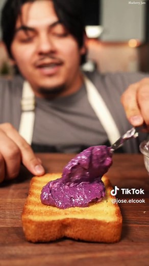 Blueberry Jam in a bread machine? Bready to eat my jammy. #jam #jelly Recipe 500g blueberries 360h sugar 1Tsbp lemon juice cook these ingredients over medium heat, bruising some of the blueberries. 30 minutes of cooking should get you perfect jam or until it reaches 220F. let cool so It can thicken and eat over anything.