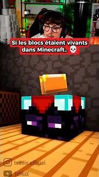 If the blocks were alive in Minecraft... 💀 (funny Minecraft animation by Tomiix) #shorts
