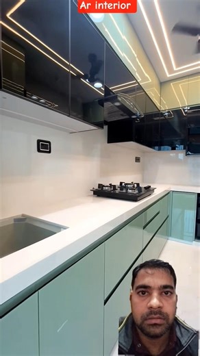 Sleek & Modern Modular Kitchen with Acrylic Finish & Smart Storage | Kitchenlane #kitchenlane