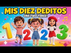 Mis Diez Deditos 🖐️ One, Two, Three! 🎵 Canción Infantil para Contar en Inglés y Español | Leo y Mía