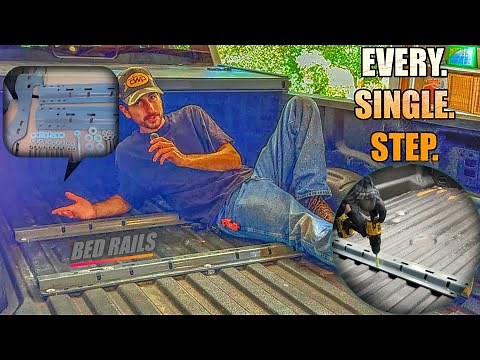 How to Install a 5th Wheel Hitch: Bed Rails, Frame Brackets, Drill & Bolt Locations. B&W Patriot 18k