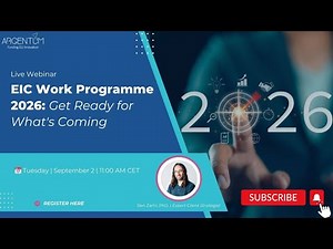 🚀 EIC 2026 work programme: Get ready for what's coming