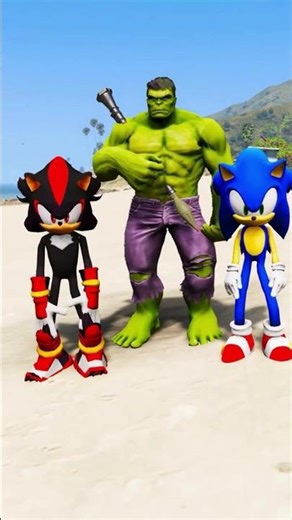 SONIC ALMOST DEFEATED by VENOM… HULK SMASHES IN! 😱💥 #Shorts