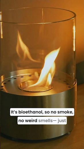 Create a cozy atmosphere anywhere with this compact tabletop fireplace | Kennington 🔥✨