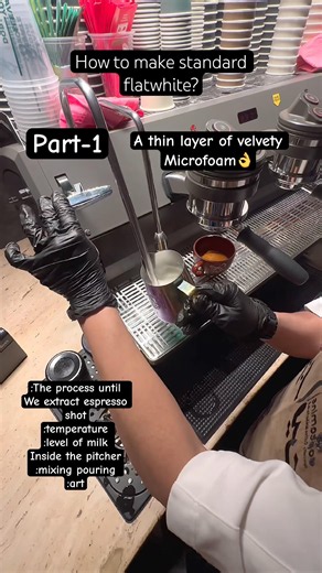 #subscribe #lifeisbutadream #learning #barista #flatwhite how to make flat white