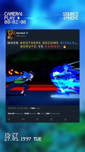 WHEN BROTHERS BECOME RIVALS… BORUTO VS KAWAKI 🔥