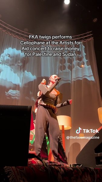 FKA twigs Performs Cellophane at Artists for Aid Concert