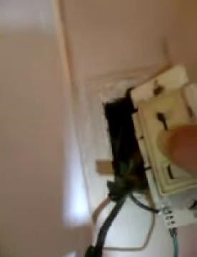 Sparking light switch and ground wire