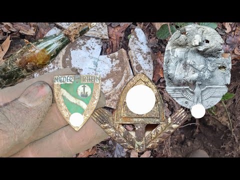 World War 2 Relics Found on the Camp Finding a Rare German Cap Badge and More