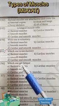 Types of Muscles (MDCAT)