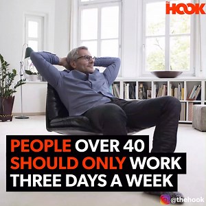 185K views · 1.1K reactions | If you're over 40, you should only be working 3 days a week | The Hook | Facebook