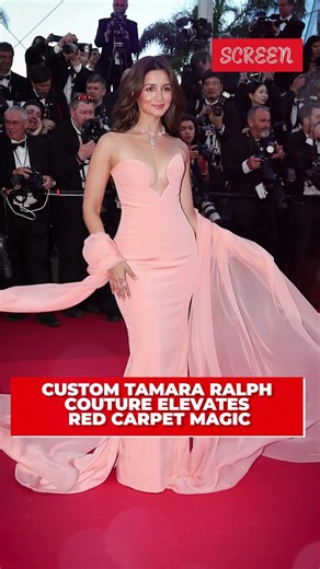 Alia Turns Cannes Red Carpet Into A Pink Barbie Dream In Glam Look | Screen | #shorts