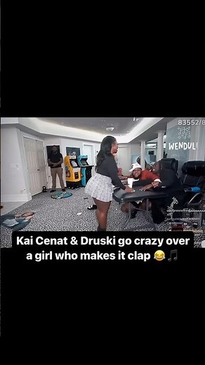 Kai Cenat & Druski go crazy over a girl who makes it clap 😂🎵