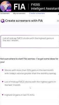 FIA FYERS REVOLUTIONIZES Trading with AI Powered Stock Scanner!