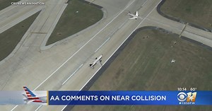 Close call as two packed planes almost collide on runway at New York's JFK airport