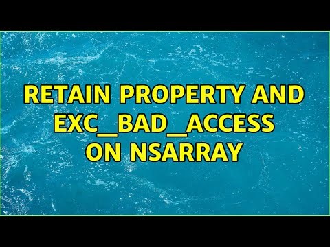 Retain property and EXC_BAD_ACCESS on NSArray