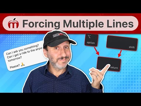 How To Type Multiple Lines In Mac Apps