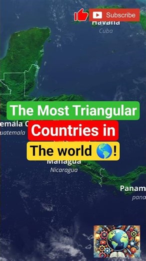 The Most Triangular Countries in the World (No.1 is Almost Perfect 😳) #geographyfacts