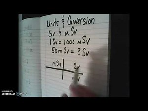 Radiation Unit Conversions