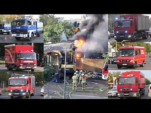 [Großbrand in Berlin-Spandau] Einsatzfahrten von | Berliner Feuerwehr,NBB,THW uvm. | +Einsatzstelle