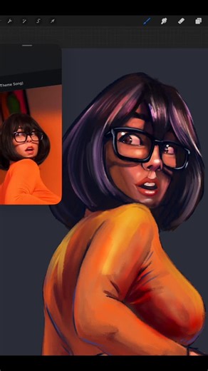 The Art Sensei Otero on Instagram: "Velma from scooby doo cosplayed by @add1ctedtoana #velma #scoobydoo #art #cosplay #procreate #digitalart"