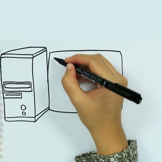 КАК РИСОВАТЬ КОМПЬЮТЕР ПОЭТАПНО | УРОК РИСОВАНИЯ ДЛЯ ДЕТЕЙ | How to draw Computer for kids