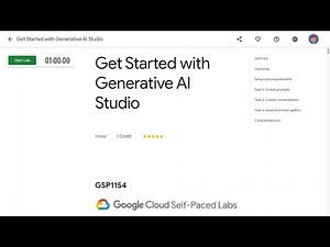 Get Started with Generative AI Studio GSP1154