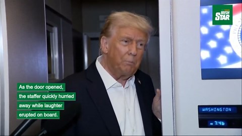 Donald Trump’s Air Force One door mishap goes viral