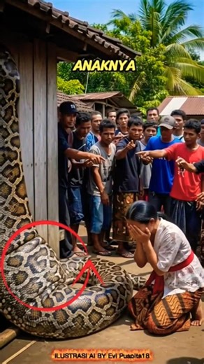 ⚠️child swallowed by a large python ‼️😱 #shorts